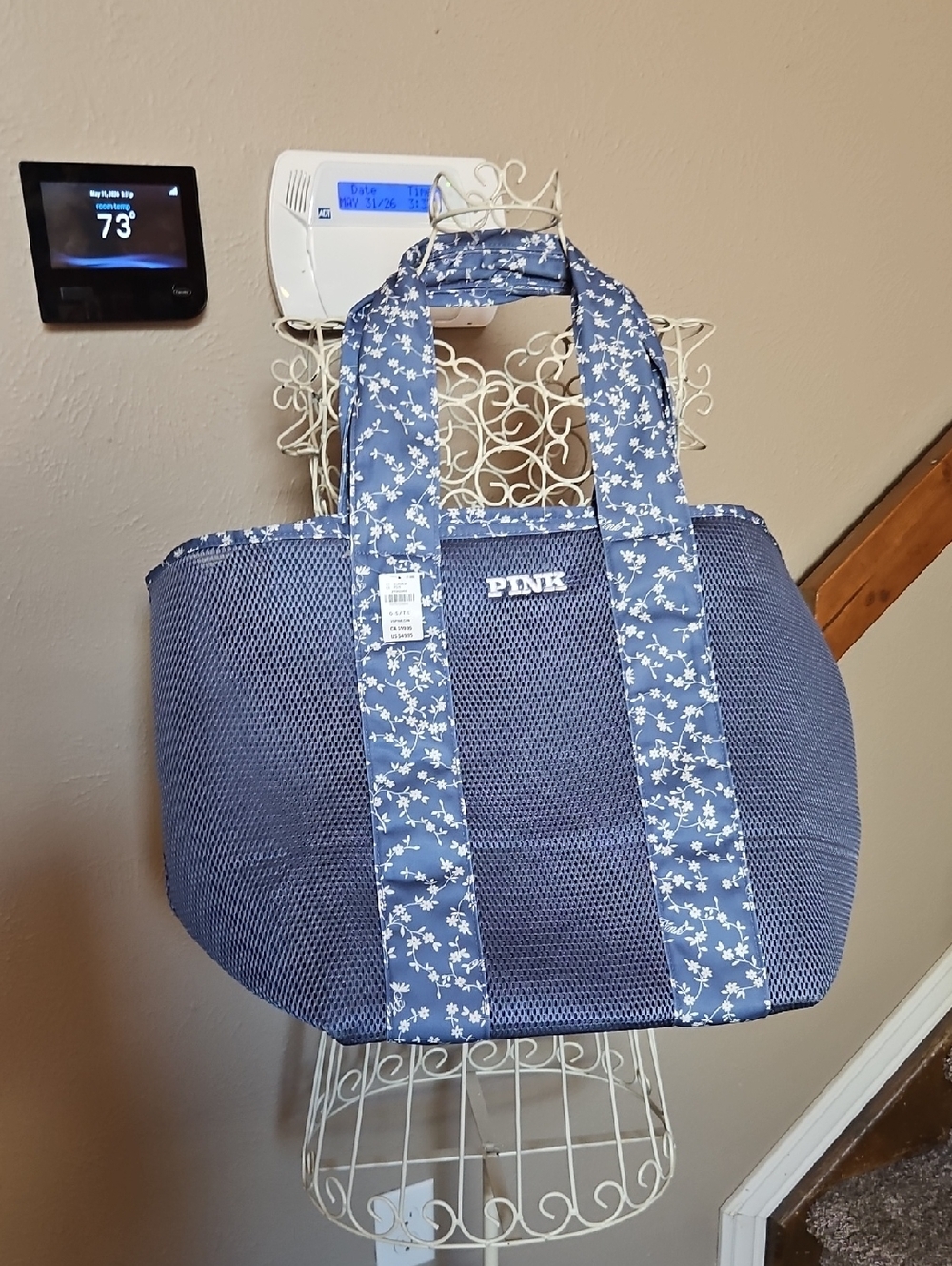 VS PINK Blue Tote Bag